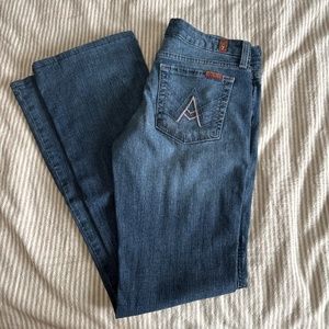 7 For All Mankind “A Pocket” Low-Rise Bootcut jeans